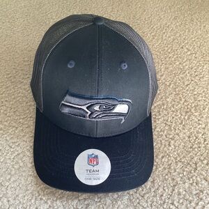NFL Gray and Black Seattle Seahawks Cap